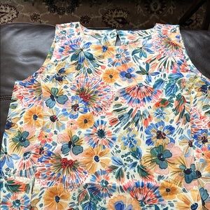 Ripskirt Hawaii Floral Sleeveless Dress - Multicolor